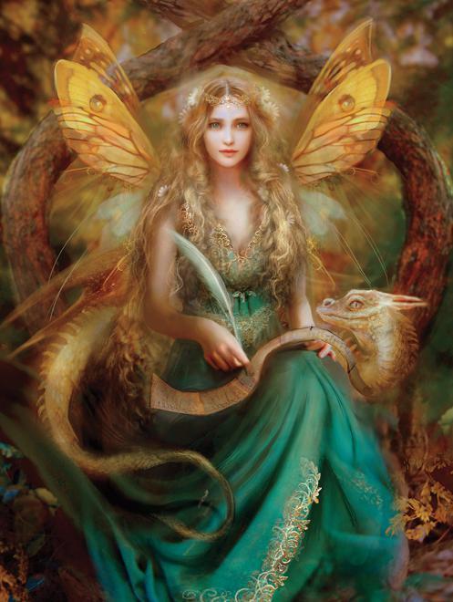 Jigsaw Puzzle Fantasy Portrait Story Teller 750 piece NEW