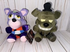 2 Funko FNAF Plush Dreadbear & Roxanne Wolf Stuffed Doll FIVE NIGHTS OF FREDDY