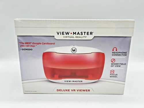 MATTEL VIEW MASTER Virtual Reality Deluxe VR Viewer 2016 White & Red New