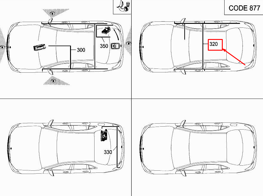 Neu MERCEDES-BENZ E W213 Ambientebeleuchtungskabelbaum A2135407551 Original