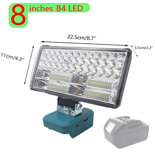 For Makita Battery 18V Li-Ion LED Work Light Workshop Flashlight Camping Torch - Picture 13 of 18