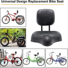 Comfort Universal Wider Bicycle Large Saddle Seat Cycling Cushion with Backrest