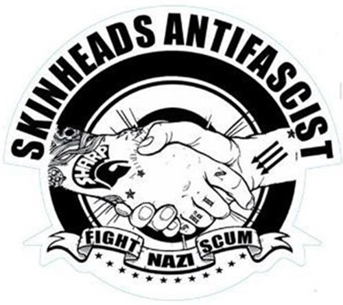 15x13cm Shaped Vinyl Stickers ska skinhead reggae sharp antifa
