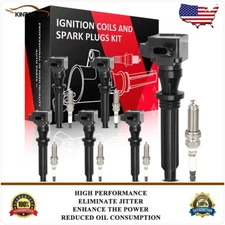 Ignition Coils & Spark Plugs Kit For Land Rover Range Rover 2014-2019 3.0L GAS