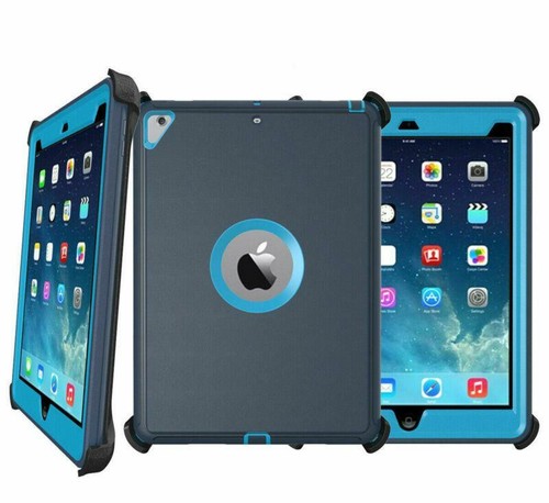 For Apple iPad 2/3/4 Shockproof Defender Dual Layer Hard Case Stand Clip COVER - Picture 14 of 15