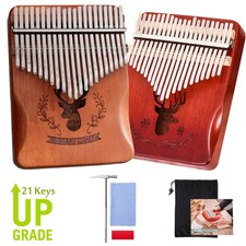 Kalimba Daumenklavier 21-Tasten Mahagoni Holz Thumb Piano f&uuml;r Kinder Erwachsene.