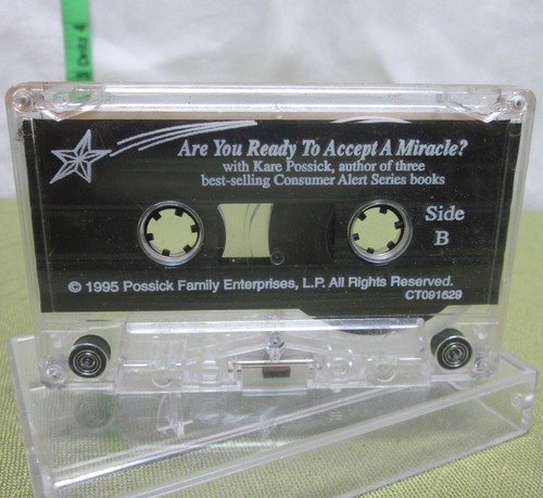 KARE POSSICK Are You Ready to Accept a Miracle cassette tape 1995 biofeedback - Picture 2 of 2