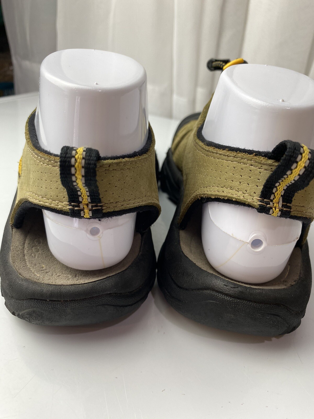 Sandali Keen donna taglia 7 5 impermeabili XT1205 escursionismo punta chiusa verde giallo