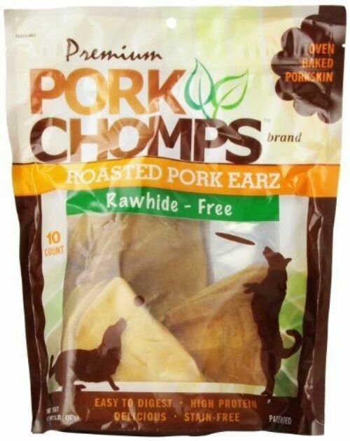 DT509 Scott Pet Products Pork Chomps Premium 10 Count EARZ for Dogs