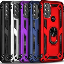 For Motorola Moto G Play 2024 2023 Case Phone Shockproof Cover + Tempered Glass