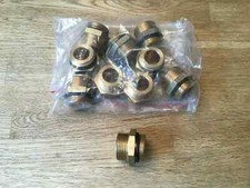 10 x Self Seal Nipple DN16 x 3/4 For Solar Thermal Pipe/Pump Connections