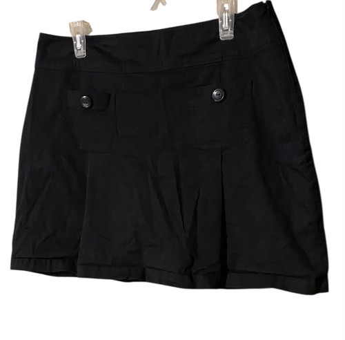 Dressbarn Skort Damen 14 schwarz Reißverschluss Rock Shorts adrette Schulmädchen Goth bequem - Bild 13 von 16