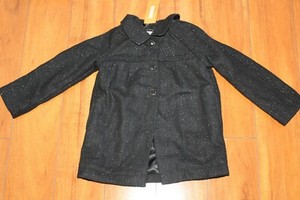 NWT GIRLS GYMBOREE SZ 2T BLACK PARTY PLAID JACKET COAT