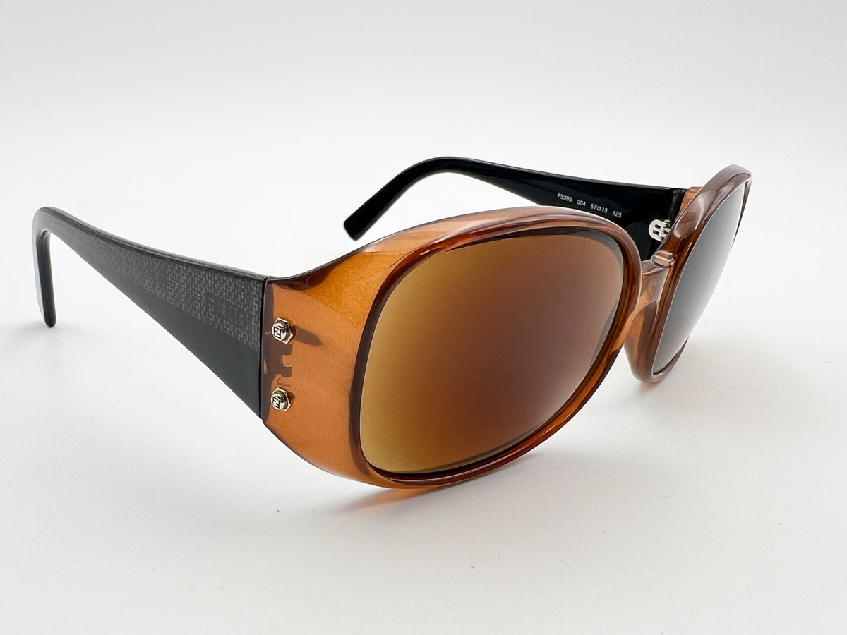 Fendi Brown Sunglasses with Black Case Fendi FE40063I XL (54 - 20) with Brown lenses and Tortoise  main image 4