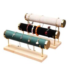 Wood Jewelry Display Bracelet Watch Chain Rack Stand Bangle Necklace Organizer