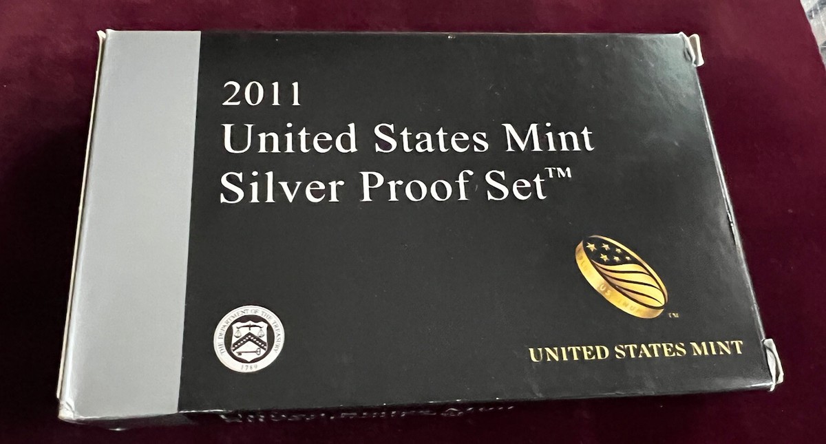 2011 S US Mint Silver Proof Set - 14 Coins COA Original Box INVEST