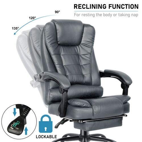 Massage Office Chair Gaming PC Computer Desk Executive Swivel Recliner Chairs - Picture 323 of 338