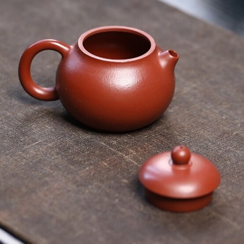 Real Yixing Zisha Zhu Clay Tea Pot Full Handmade Wendan Pot Marked 90ml Small - Picture 2 of 12