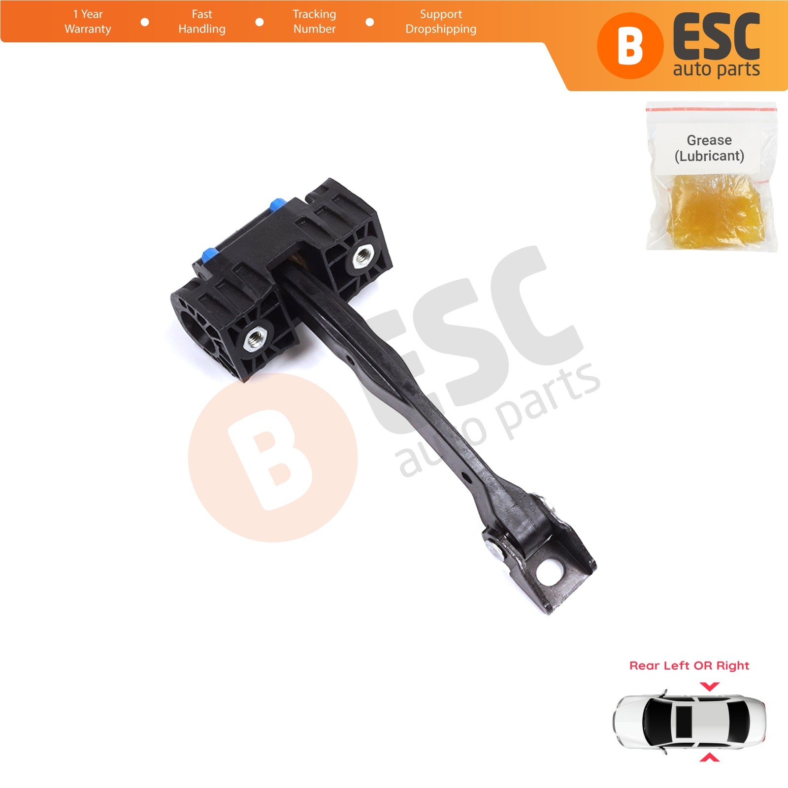 Rear Door Stop Check Assy Limiter Strap for Audi Q7 SQ7 MK2 II 4M 2015-On