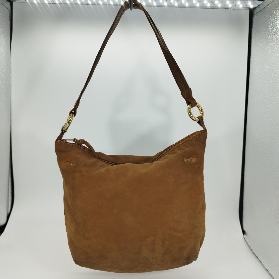 LOEWE Suede Leather Handbag Brown