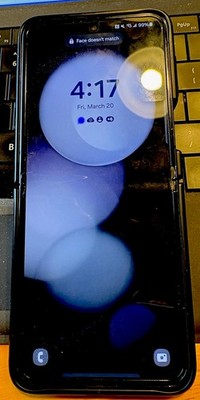 Samsung Galaxy Z Flip - 256 GB - Mirror Black (Unlocked) for sale