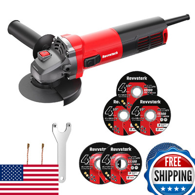 Revvstark Angle Grinder, 7.5-Amp 4 1/2 inch Electric Grinder Power Tools 12000 R