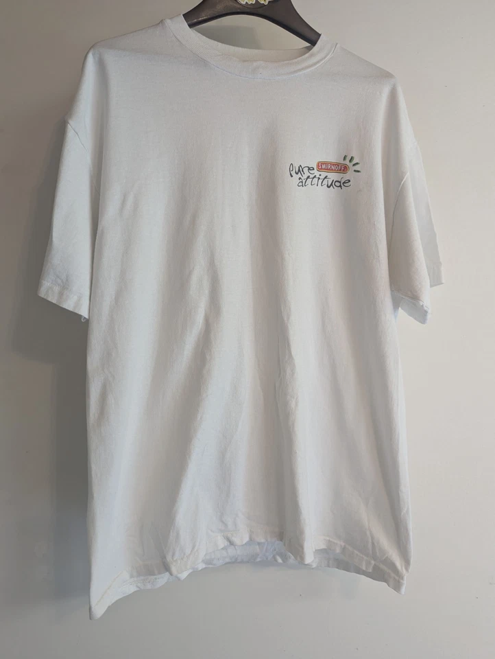 Camiseta vintage de vodka Smirnoff de una sola puntada "Pure Attitude" Foto 3 de 4