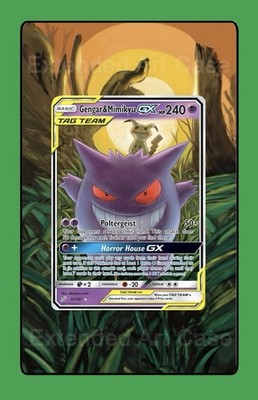 Gengar & Mimikyu GX Tag Team 53/181 Sun And Moon Pokemon Extended