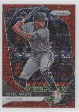 2020 Panini Prizm Tier II Quick Pitch Red Donut Circle 12/99 Ketel Marte fm0