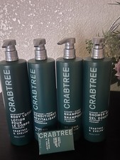 Set of 4 Crabtree Evelyn Toiletries Shampoo Conditioner Shower Gel Body Lotion