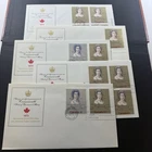 Canada 620 + 621 Tagging Issues FDC QEII 1973 Royal Visit Various Tag Varieties