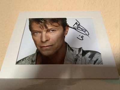 David Bowie Handsigniertes Autogramm