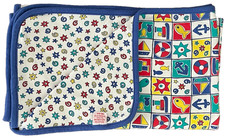 VTG 1990s Gymboree Baby Blanket Fish Boat Anchor Life Preserver Beach Theme HTF