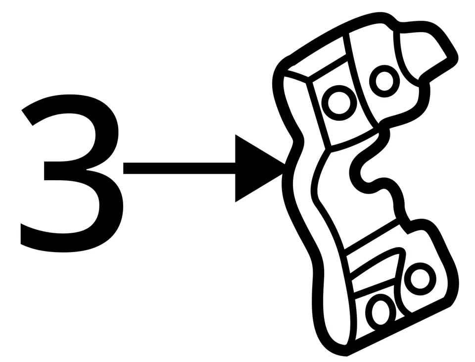 SE ADAPTA A 2000-2005 SATURN L300 L200 SOPORTE FRT S/D OTR PNL 24420693 - NUEVO OEM Foto 3 de 3