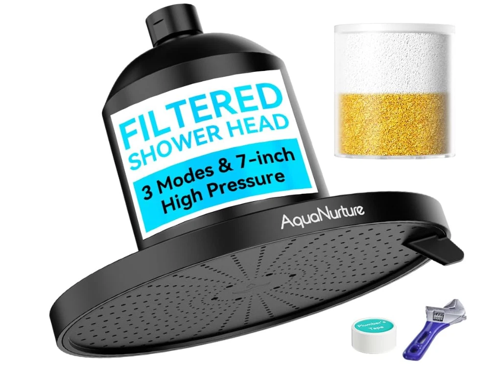 Filtered Shower Head,AquaNurture High Pressure Shower Head Filter for Hard Water
Opens in a new wind