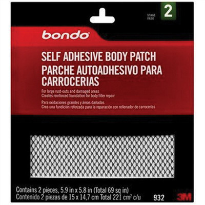  DYN.932 Dynatron Bondo 932 Self-Adhesive Body Patch, 5.9 x 5.8 in, Metal
