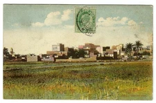 Aden Yemen 1909 used postcard King EDVII stamp of India 1/2a used in Aden to 'Ma