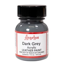 1 Fl Oz Dark Grey Leather Paint For Boots Bags Shoes Non Toxic Water Based