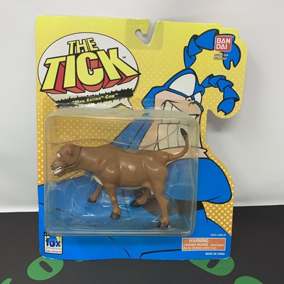 The Tick Man Eating Cow Action Figure Bandai 1994 Good Doer Pull Tail Movement