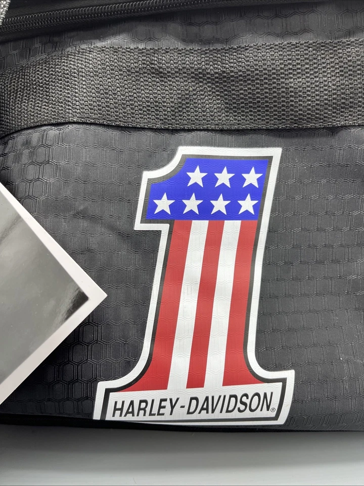 Bolsa de lona deportiva Harley-Davidson #1 con logotipo RWB con correa - negra 99418 Foto 3 de 4