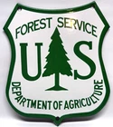 Vintage - US Forest Service Department of Agriculture - Porcelain Sign