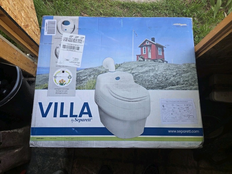 Separett Villa Urine-Separating Compost Toilet | No Additives or Mixing Needed |