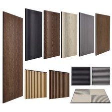 1-4pcs Decorative Wall Panel Acoustic Panelling Wall Slatted Luxury Wood Panels