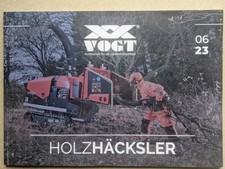 VOGT Anbau gezogene Raupen Holzhäcksler Hacker für Traktoren Prospekt Schlepper 