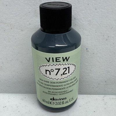 Davines VIEW 7,21 Irise Ash Blonde High Shine Liquid Demi Permanent Hair Color