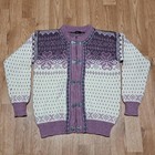 Vintage Dale of Norway Wool Knit Cardigan Women's Size XS