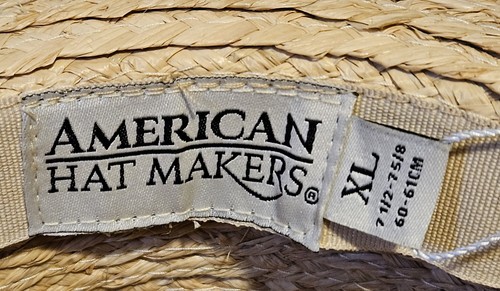 Nuevo con etiquetas Sombrero de Panamá Fedora de Paja ELIAS (Nat) American Hat Makers ELIAS (Nat) Talla XL 7 1/2-7 5/8 - Imagen 8 de 10