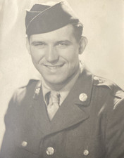 1940s WWII US Army Soldier Man in Uniform World War 2 II Original Photo P22a74