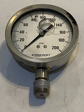 Ashcroft Pressure Gauge 0-200 PSI 4.5  Face