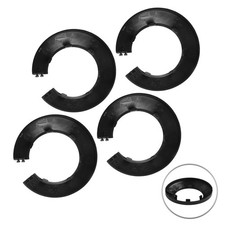 50mm Pipe Cover Black PP Plastic Water Pipe Escutcheon for Perfect Fit and